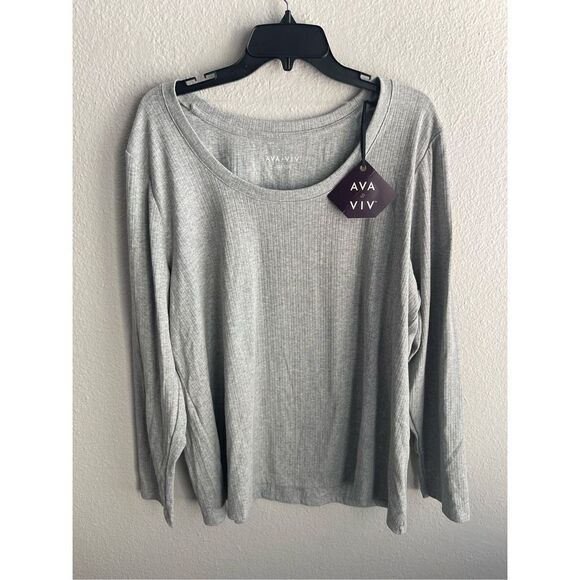 ❤️Ava & Viv Long Sleeve Top 2X - Picture 1 of 6